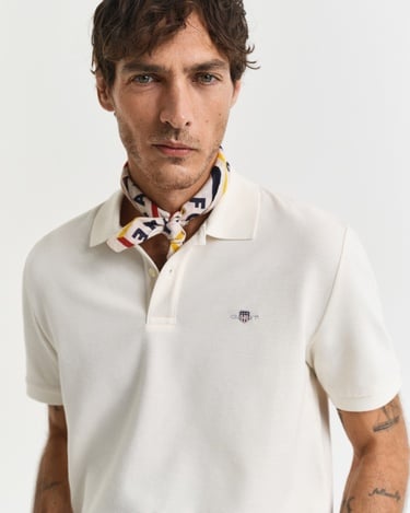  GANT Erkek Krem Regular Fit Polo