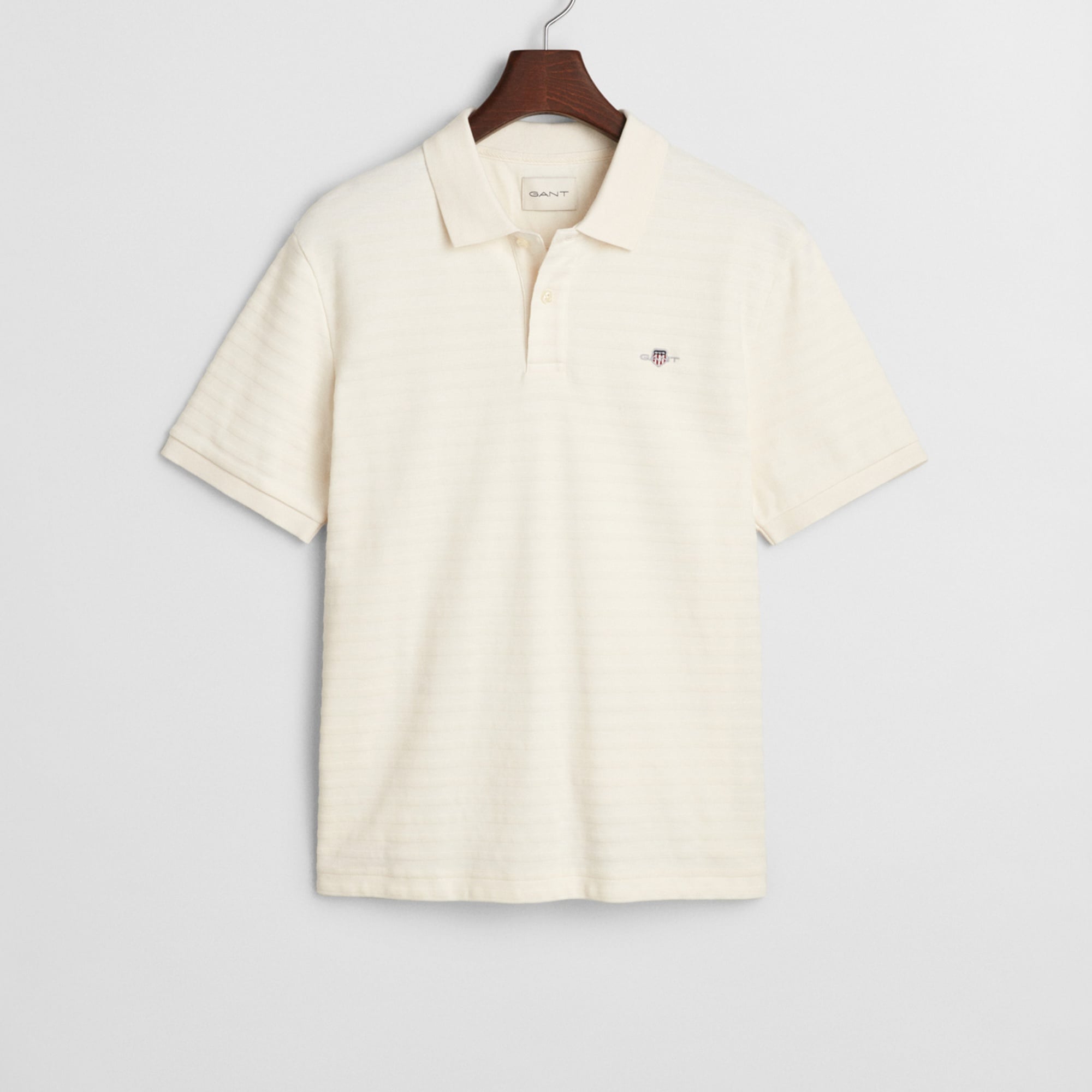GANT Erkek Krem Regular Fit Polo