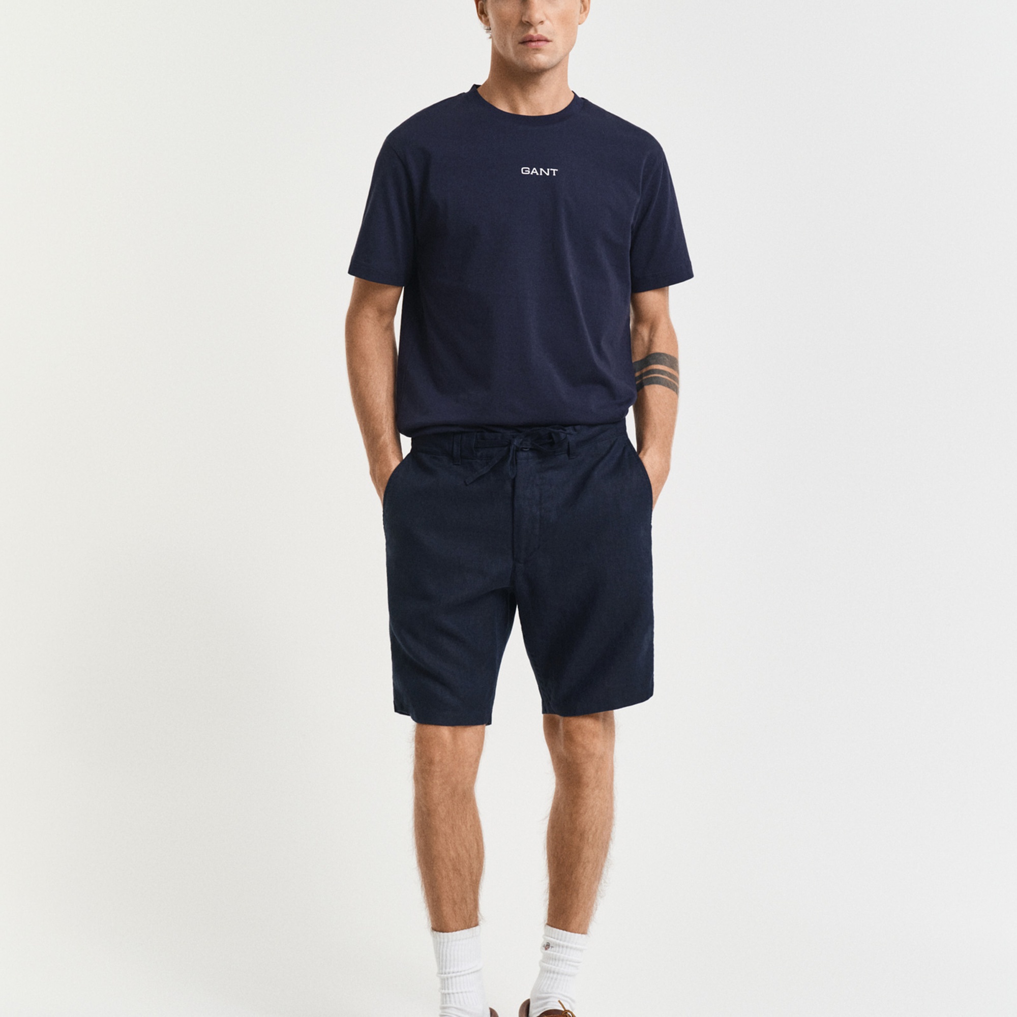 GANT Erkek Lacivert Relaxed Fit Şort