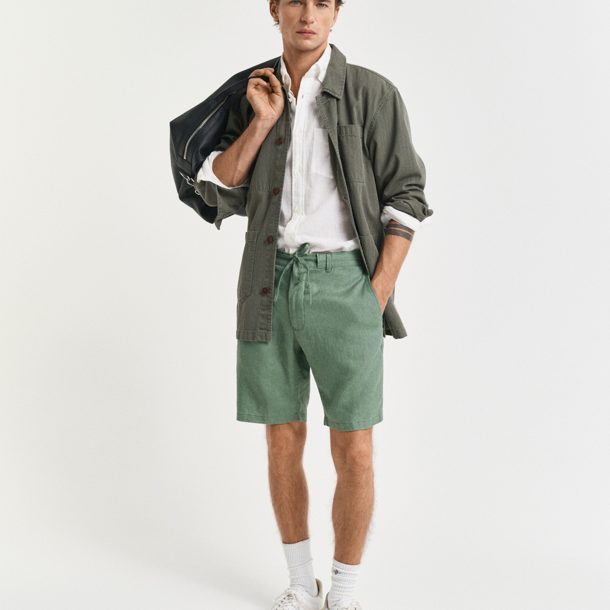 GANT Erkek Yeşil Relaxed Fit Şort