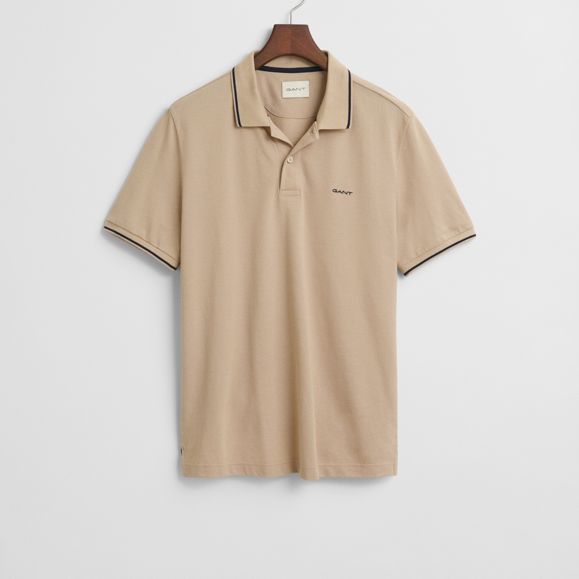 GANT Erkek Bej Regular Fit Polo