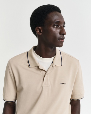  GANT Erkek Bej Regular Fit Polo
