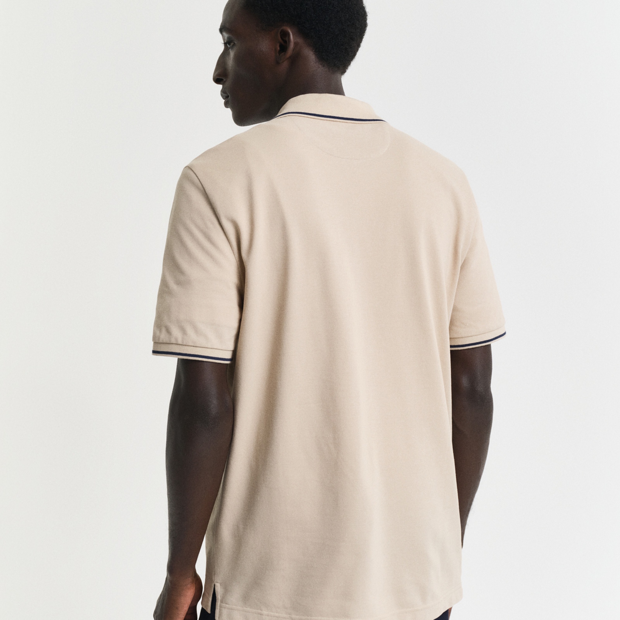 GANT Erkek Bej Regular Fit Polo