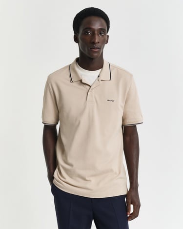  GANT Erkek Bej Regular Fit Polo