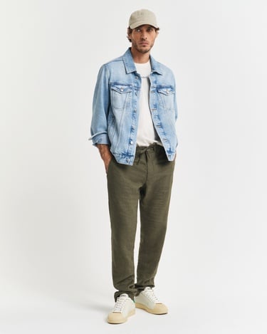  GANT Erkek Yeşil Relaxed Fit Pantolon