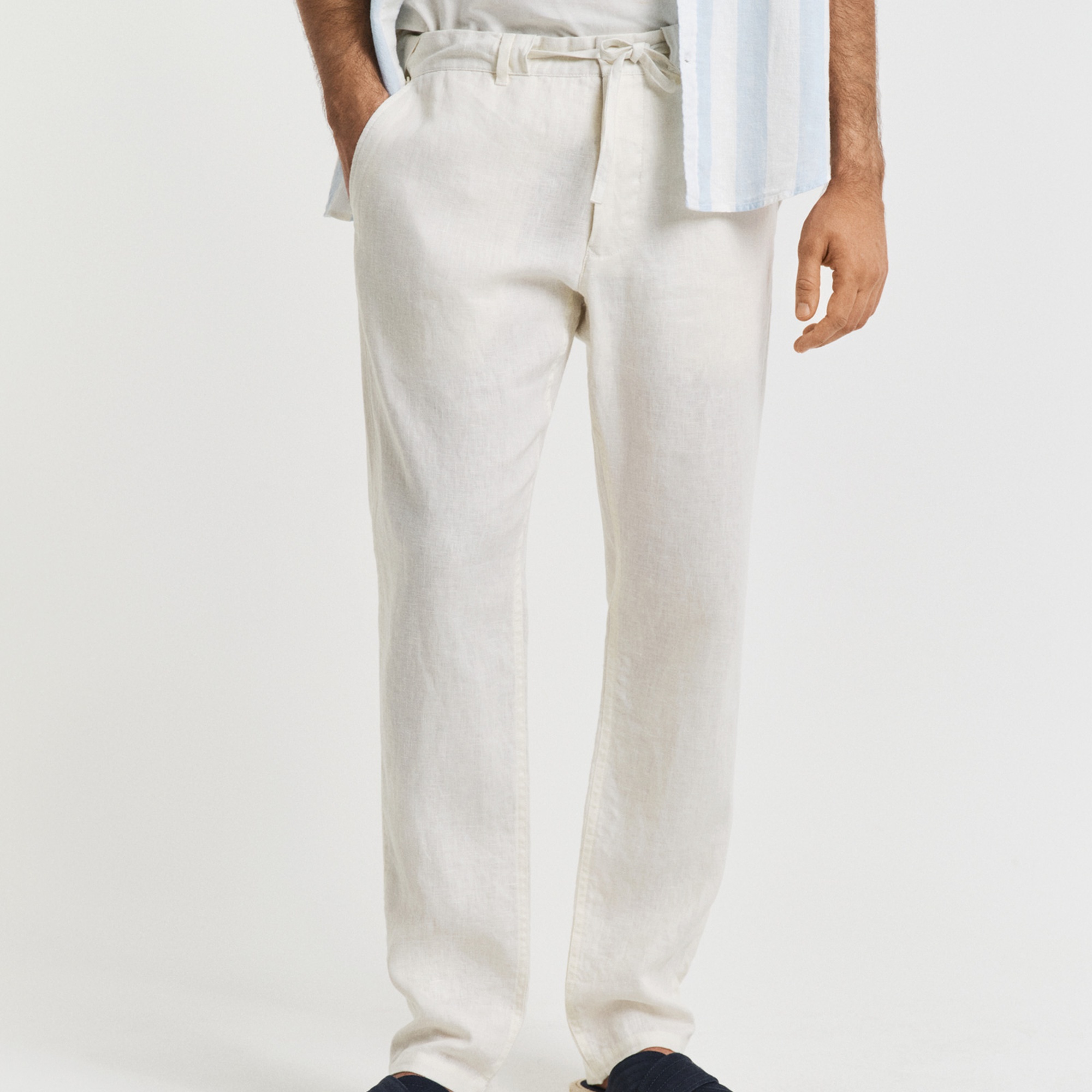 GANT Erkek Krem Relaxed Fit Pantolon