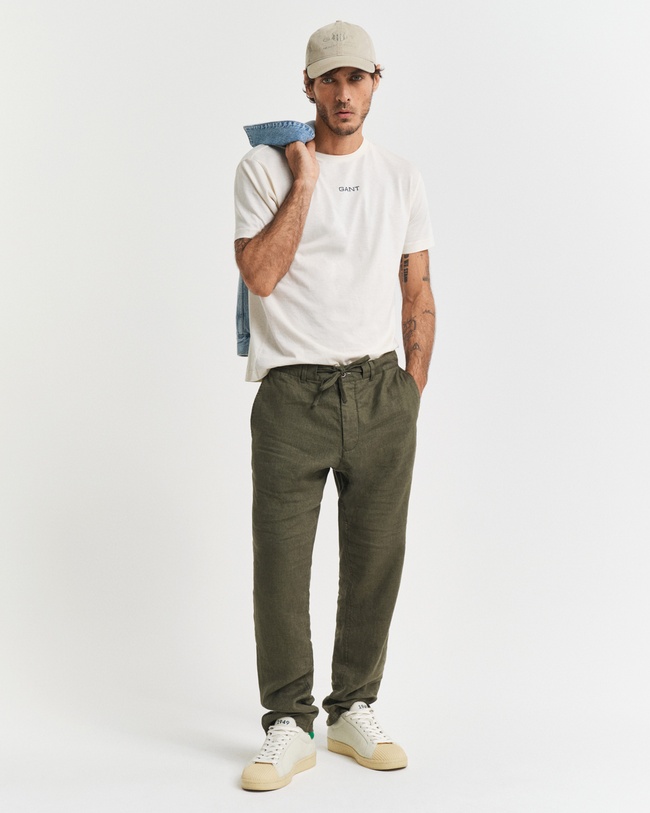  GANT Erkek Yeşil Relaxed Fit Pantolon