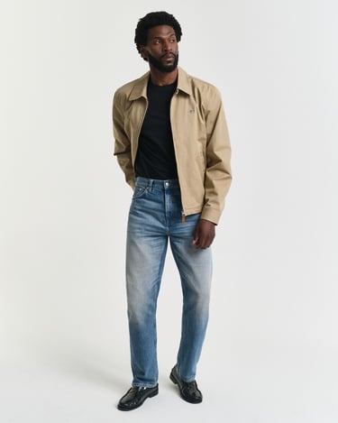  GANT Erkek Siyah Regular Fit Bisiklet Yaka Logolu T-Shirt