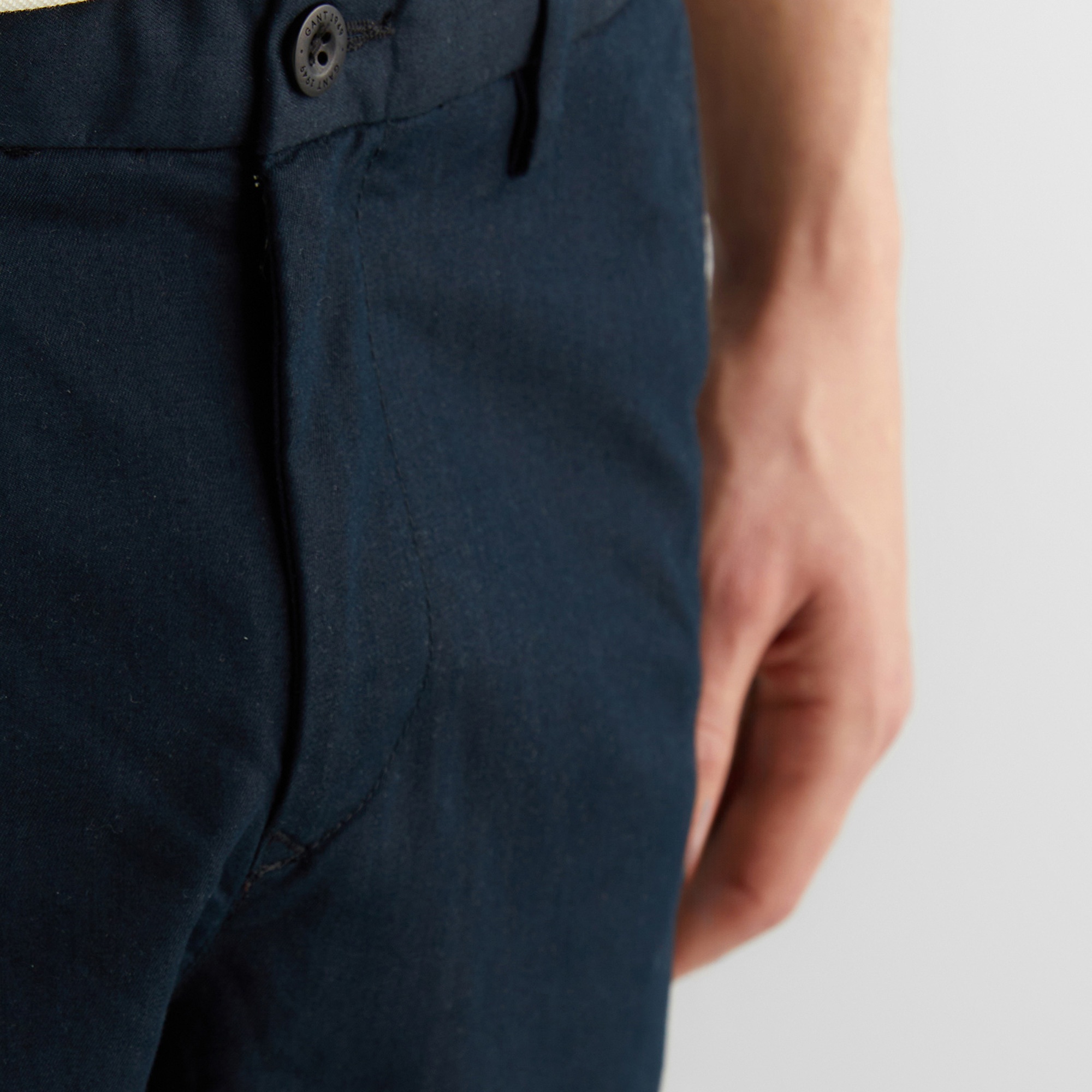 GANT Erkek Siyah Slim Fit Şort