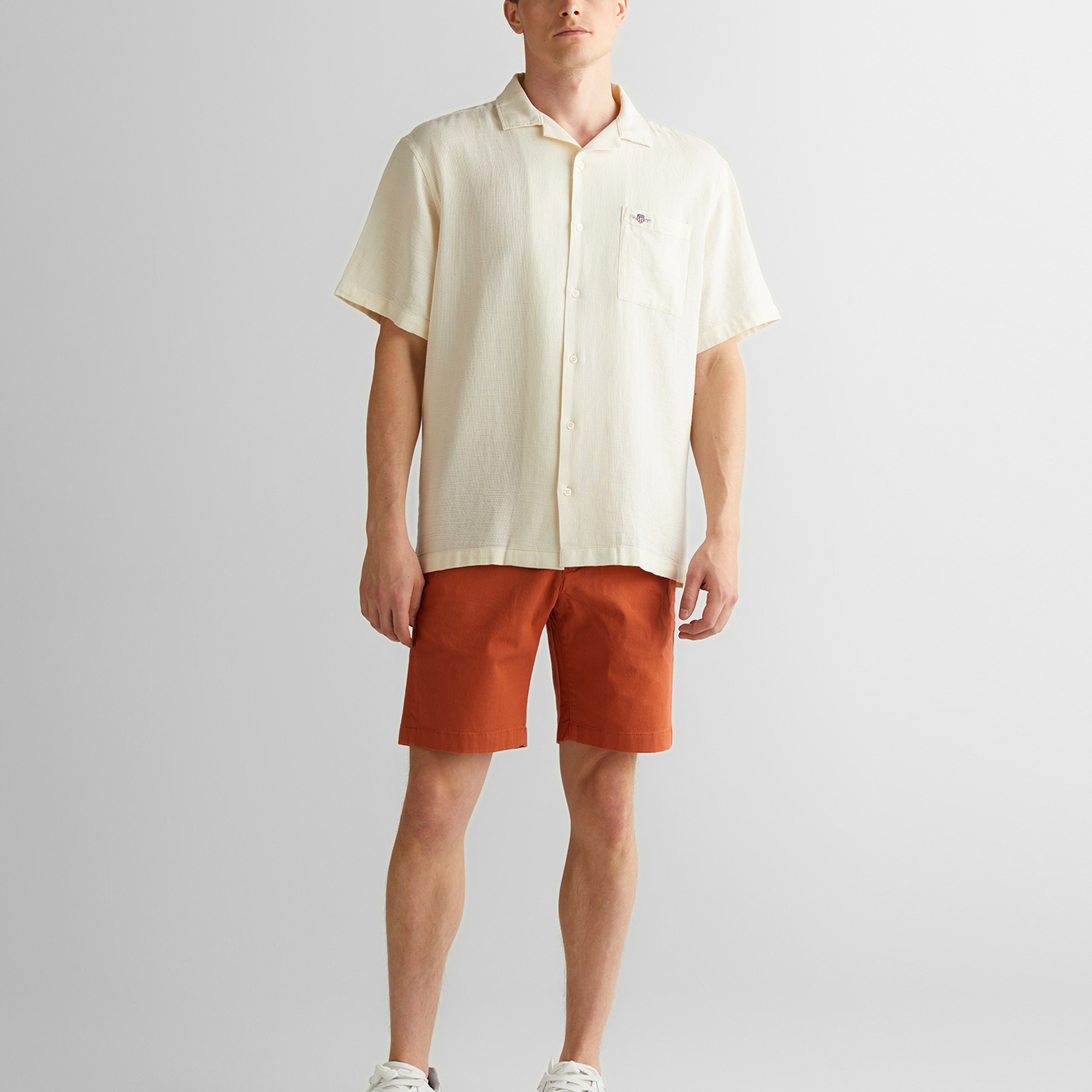 GANT Erkek Turuncu Slim Fit Şort