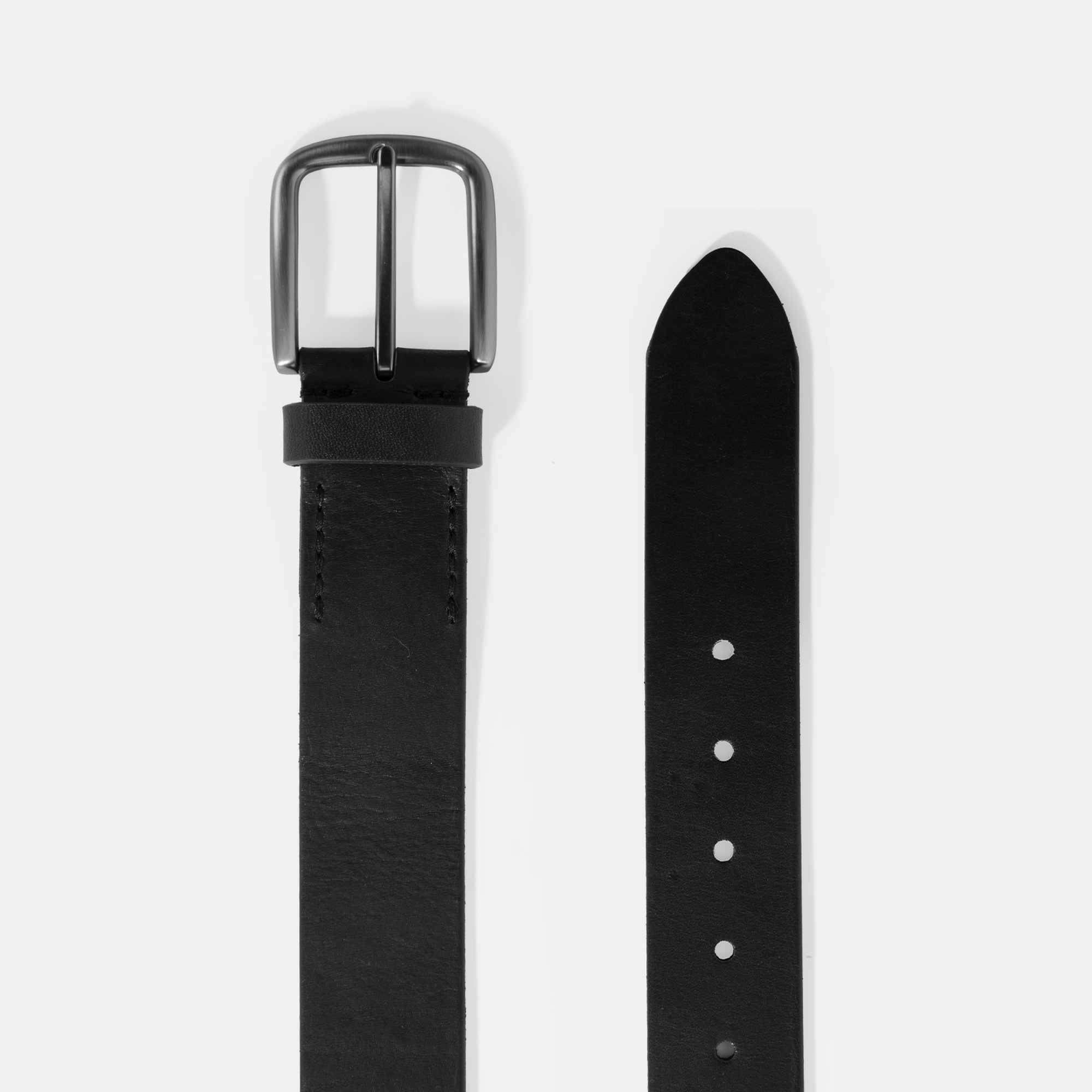 Erkek Siyah Spor Deri Kemer