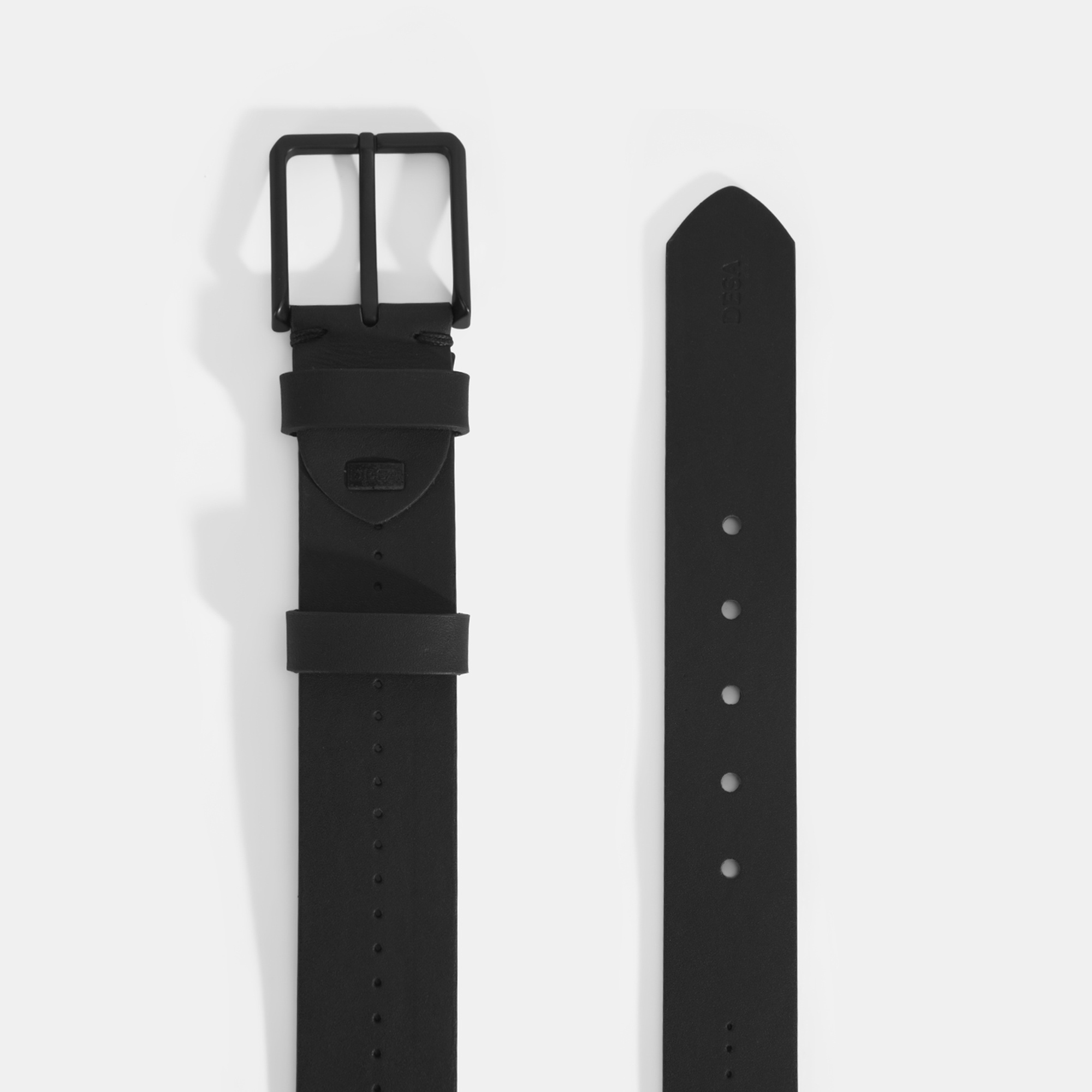 Erkek Siyah Spor Deri Kemer