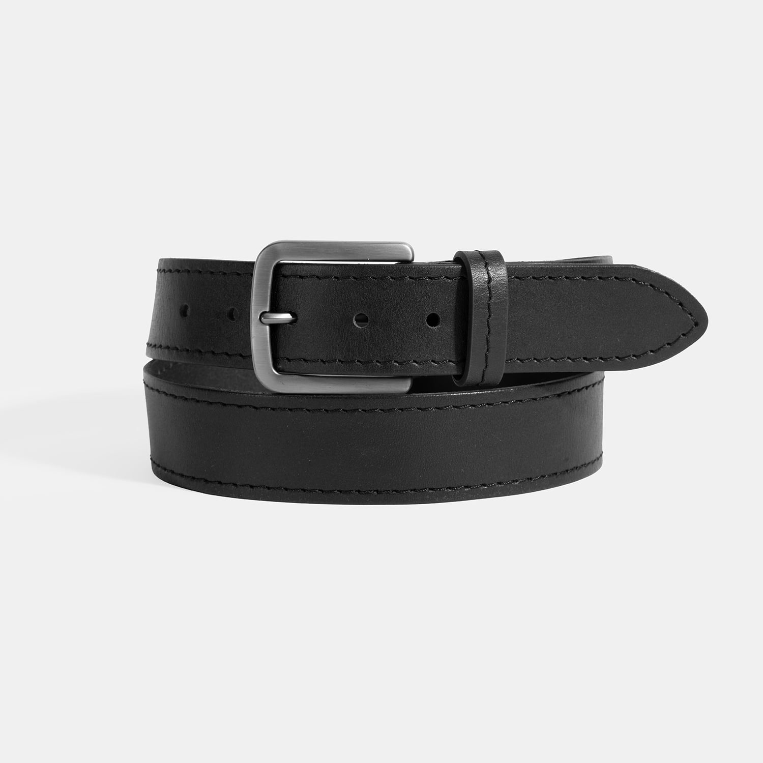  Erkek Siyah Spor Deri Kemer