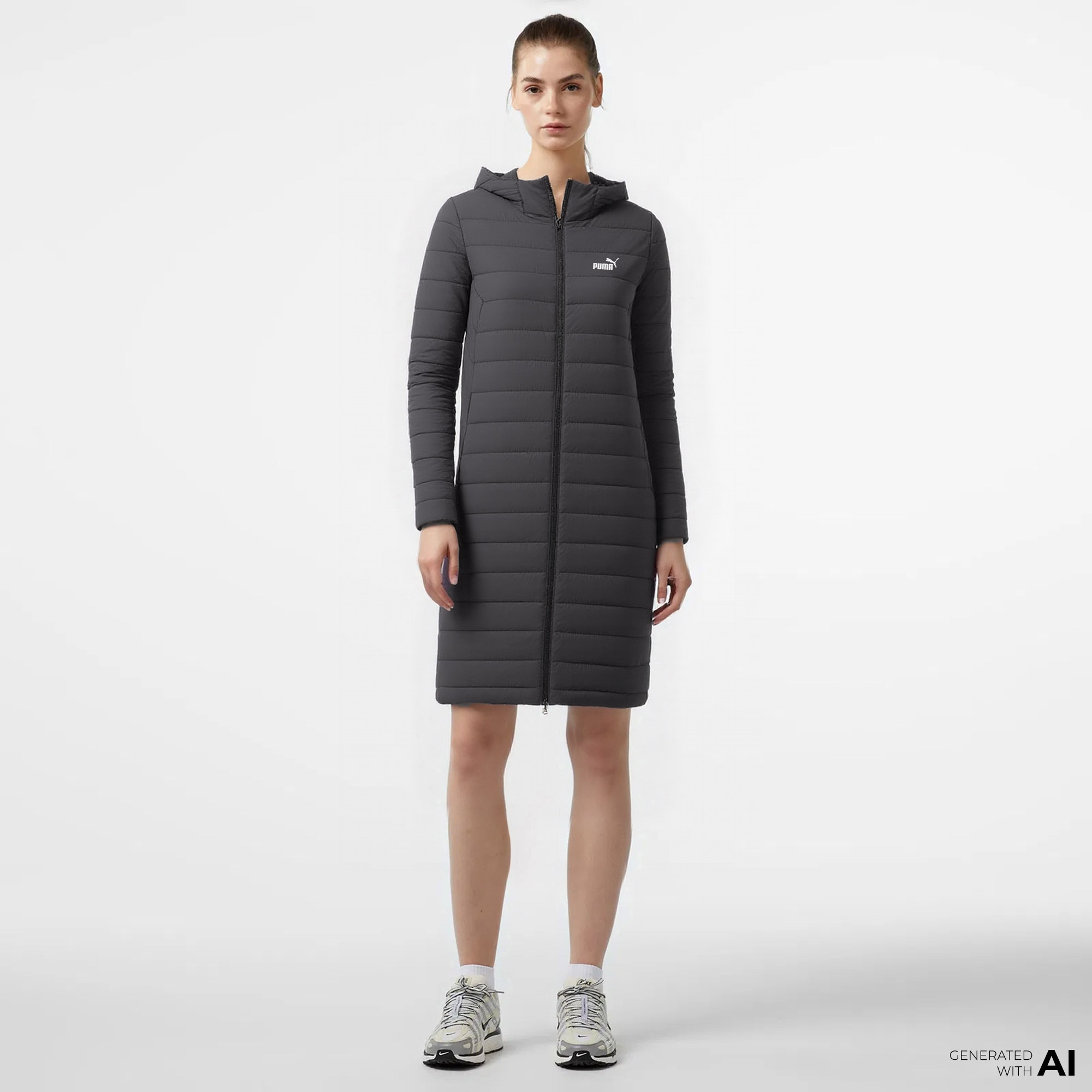 Puma Essentials+ Padded Kadın Siyah Outdoor Mont