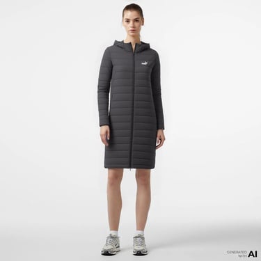  Puma Essentials+ Padded Kadın Siyah Outdoor Mont