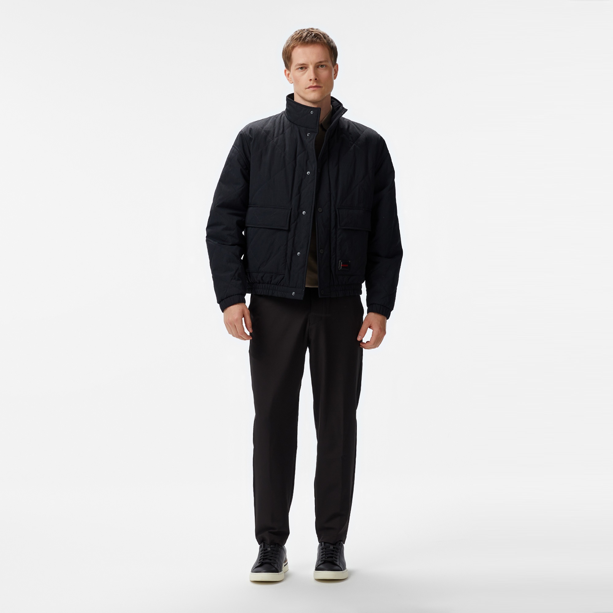 Hugo Erkek Siyah Mont