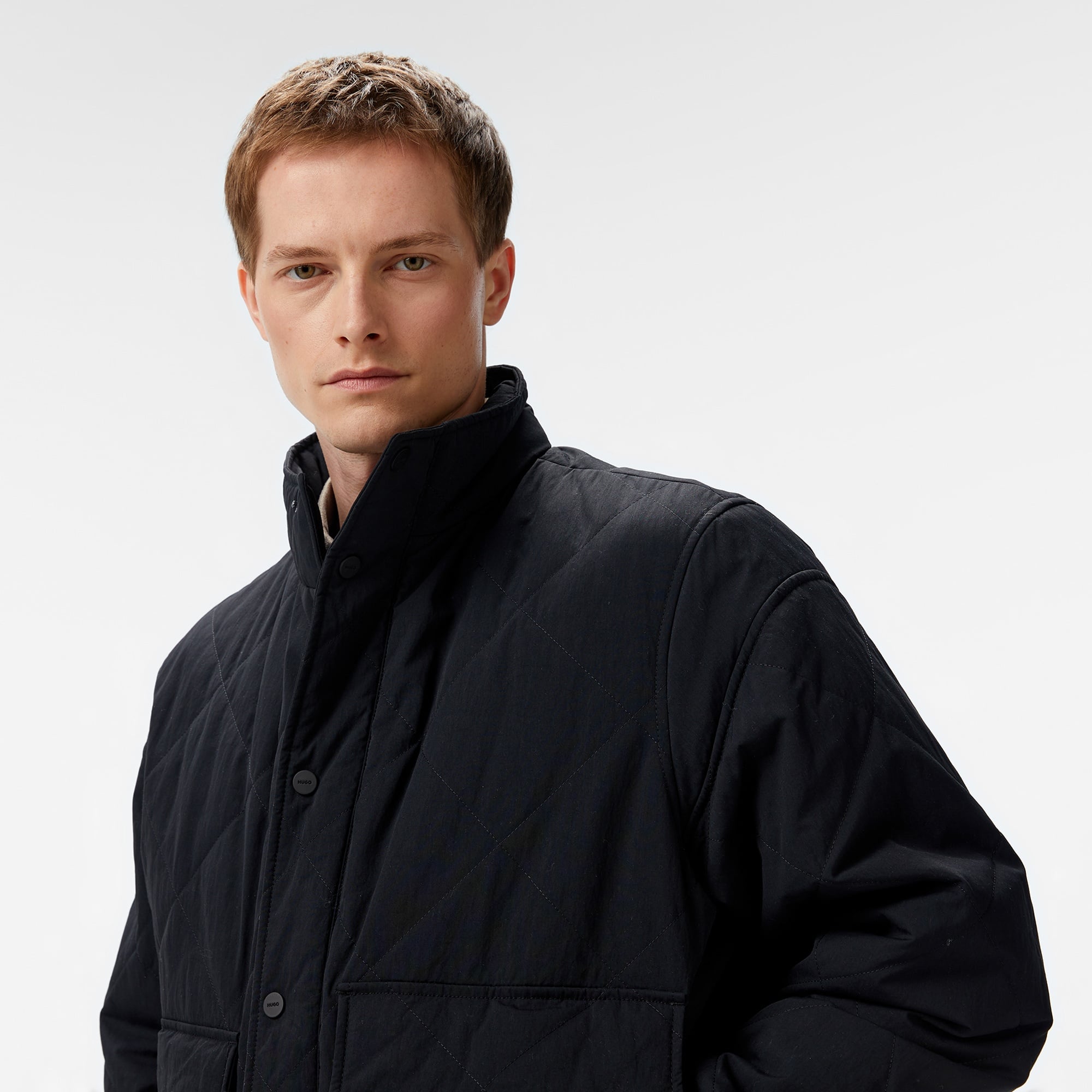 Hugo Erkek Siyah Mont