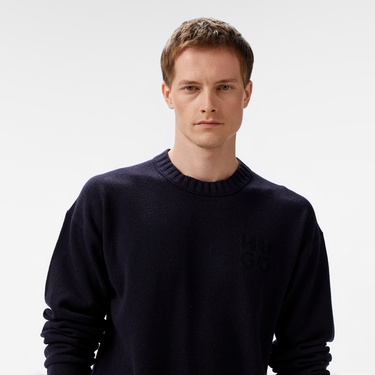  Hugo Erkek Lacivert Kazak