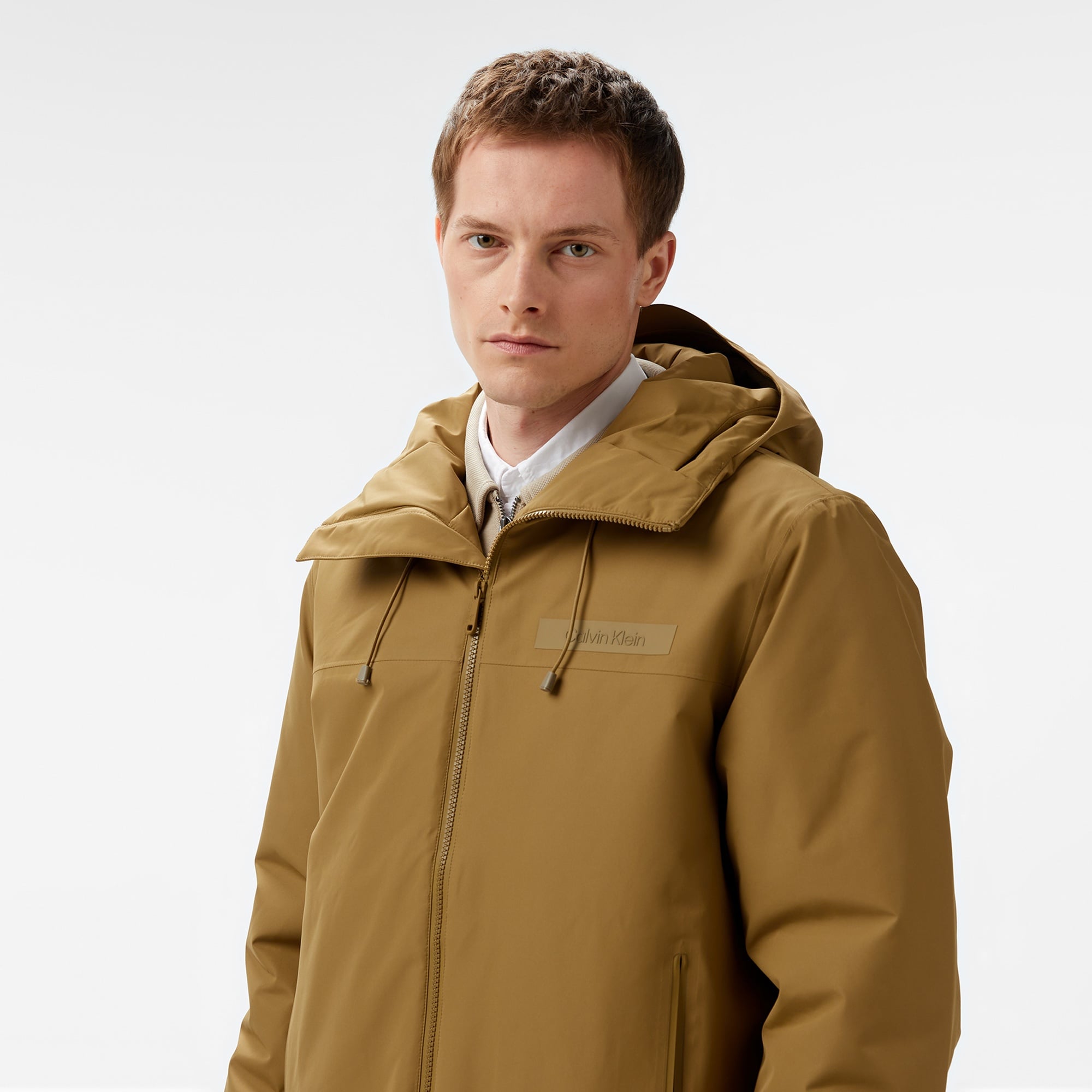 Calvin Klein Erkek Yeşil Mont