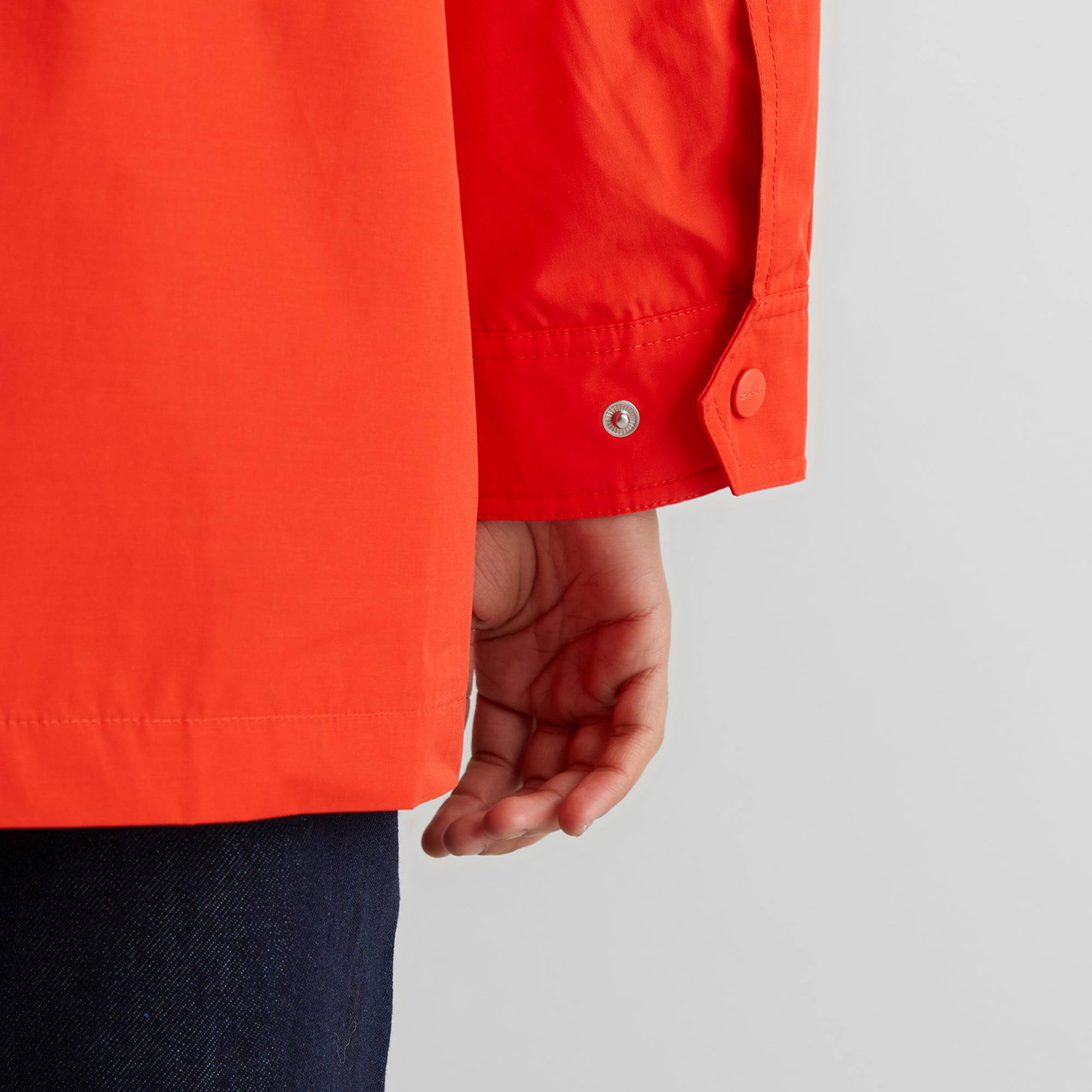 GANT Kadın Turuncu Relaxed Fit Kapüşonlu Yağmurluk