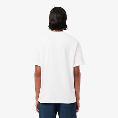  Lacoste Erkek Classic Fit Bisiklet Yaka Beyaz T-Shirt