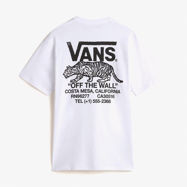  Vans Sneaky Ss Erkek Beyaz T-Shirt