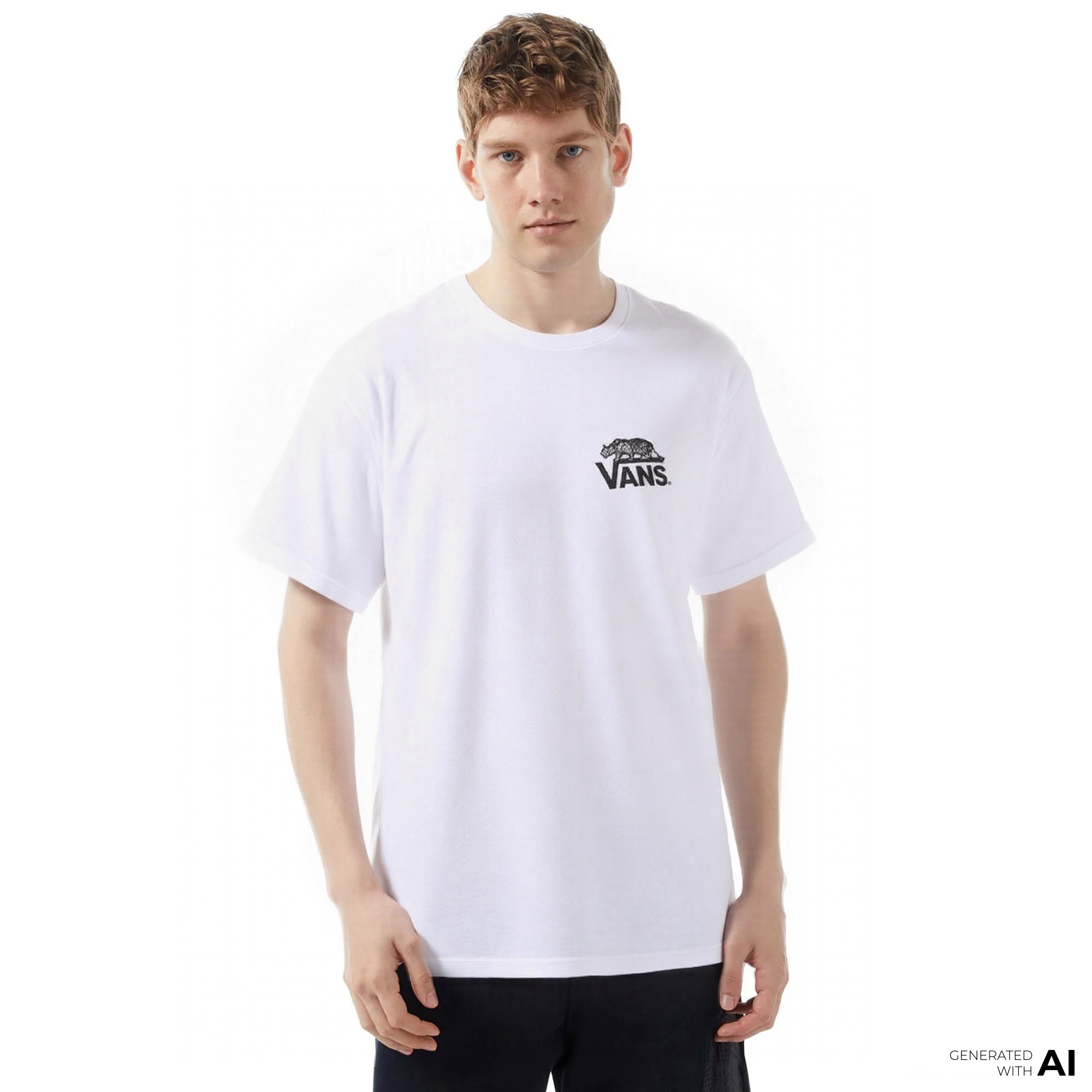 Vans Sneaky Ss Erkek Beyaz T-Shirt