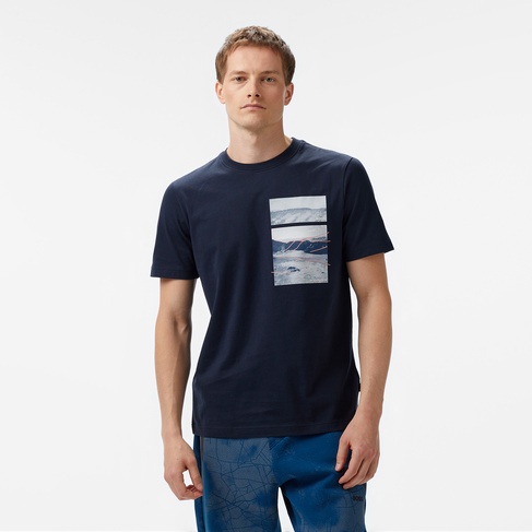  Boss Dune Erkek Mavi T-Shirt