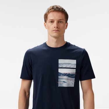  Boss Dune Erkek Mavi T-Shirt