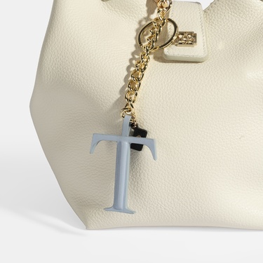  Mavi T Harfi Deri Anahtarlık