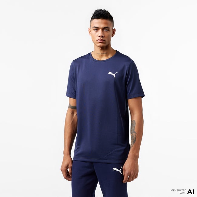  Puma Active Small Logo Erkek Lacivert T-Shirt