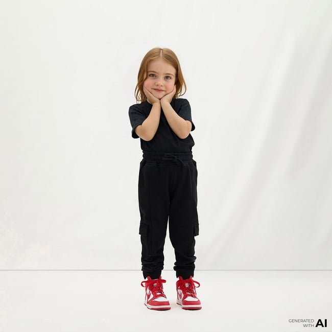  Les Benjamins 401 Çocuk Siyah Eşofman Altı