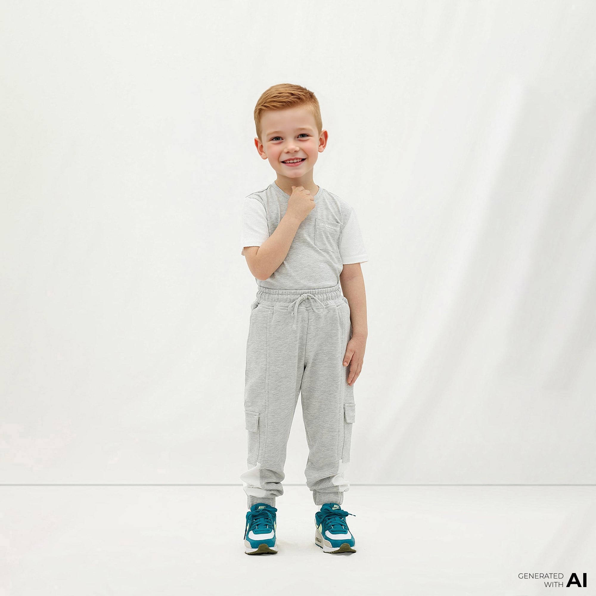 Les Benjamins 403 Çocuk Gri Eşofman Altı