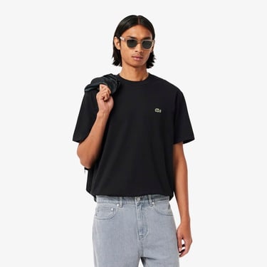  Lacoste Erkek Classic Fit Bisiklet Yaka Siyah T-Shirt