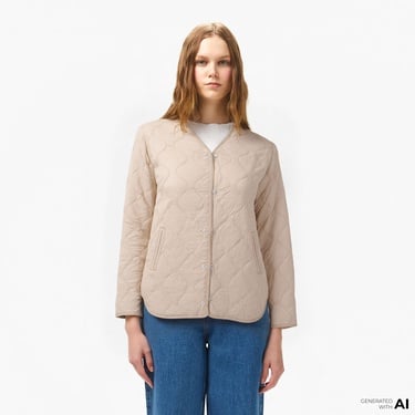  Converse Malden Liner Kadın Bej Ceket