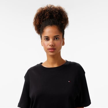  Tommy Hilfiger Relax Modern Cody Kadın Siyah T-Shirt