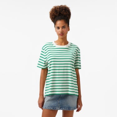  Tommy Hilfiger Relax Modern Cody Kadın Yeşil T-Shirt