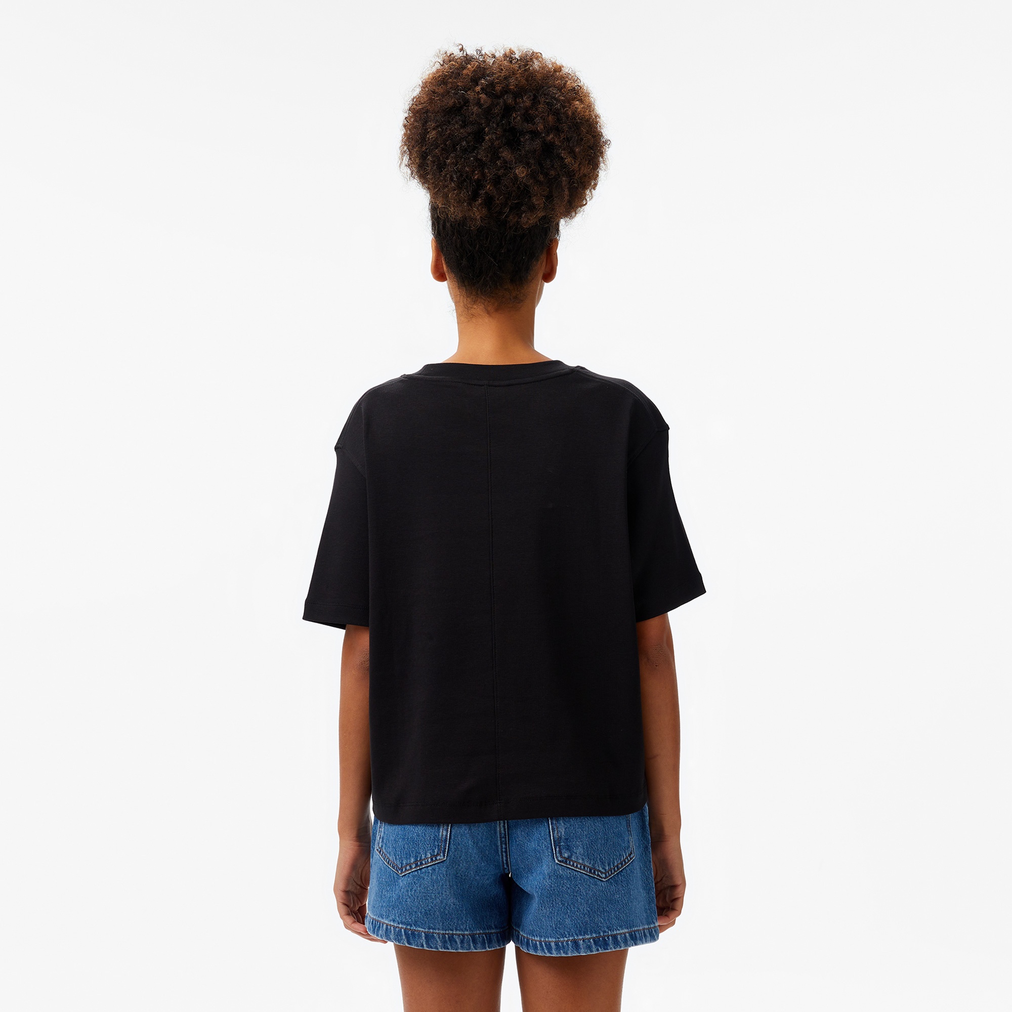 Tommy Hilfiger Relax Modern Cody Kadın Siyah T-Shirt