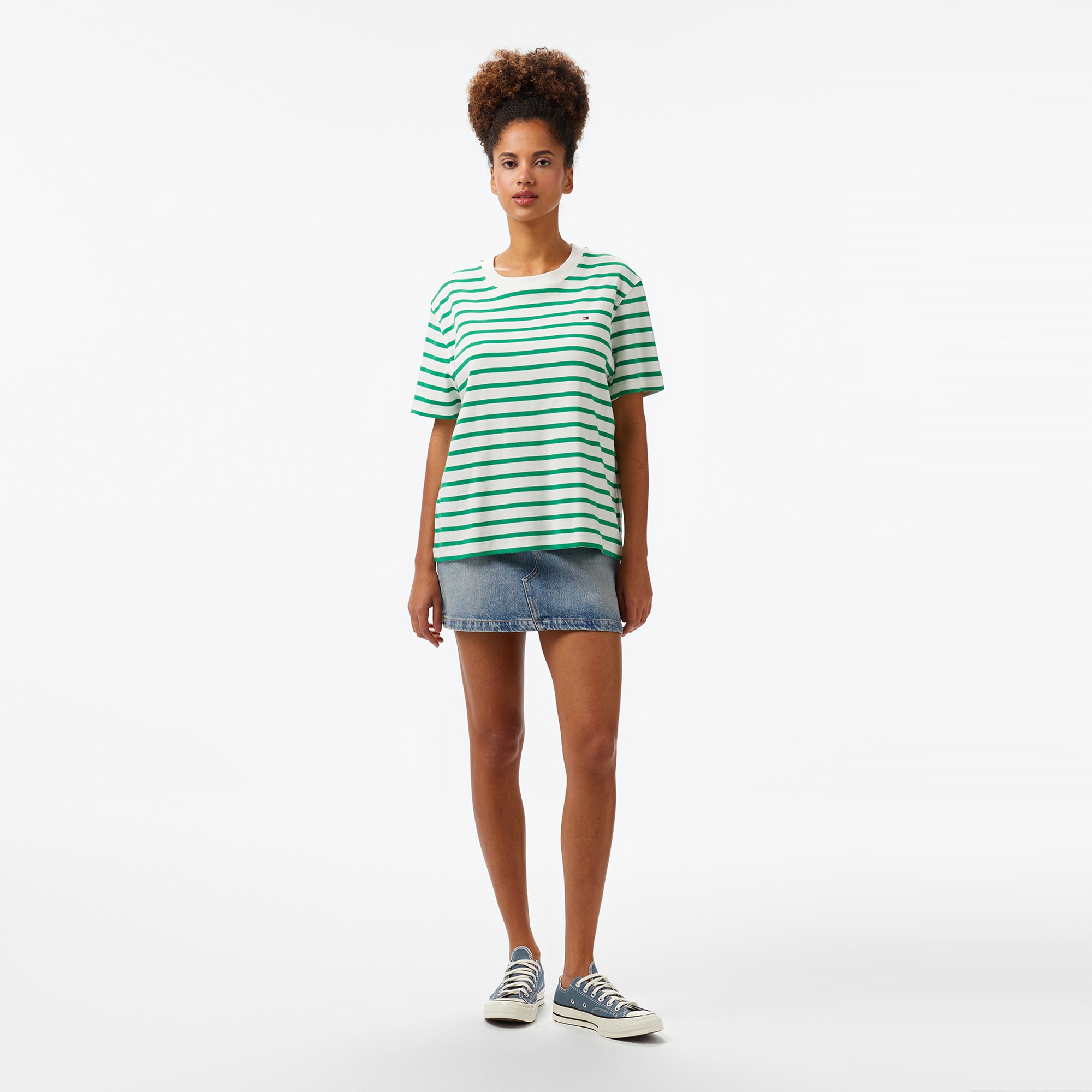 Tommy Hilfiger Relax Modern Cody Kadın Yeşil T-Shirt