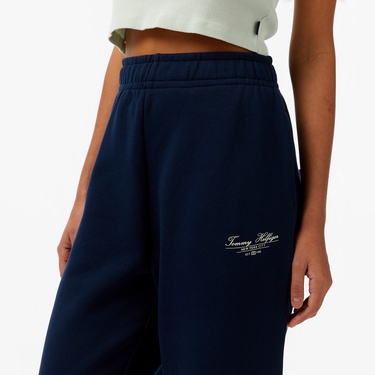 Tommy Hilfiger Reg Script Kadın Lacivert Eşofman Altı