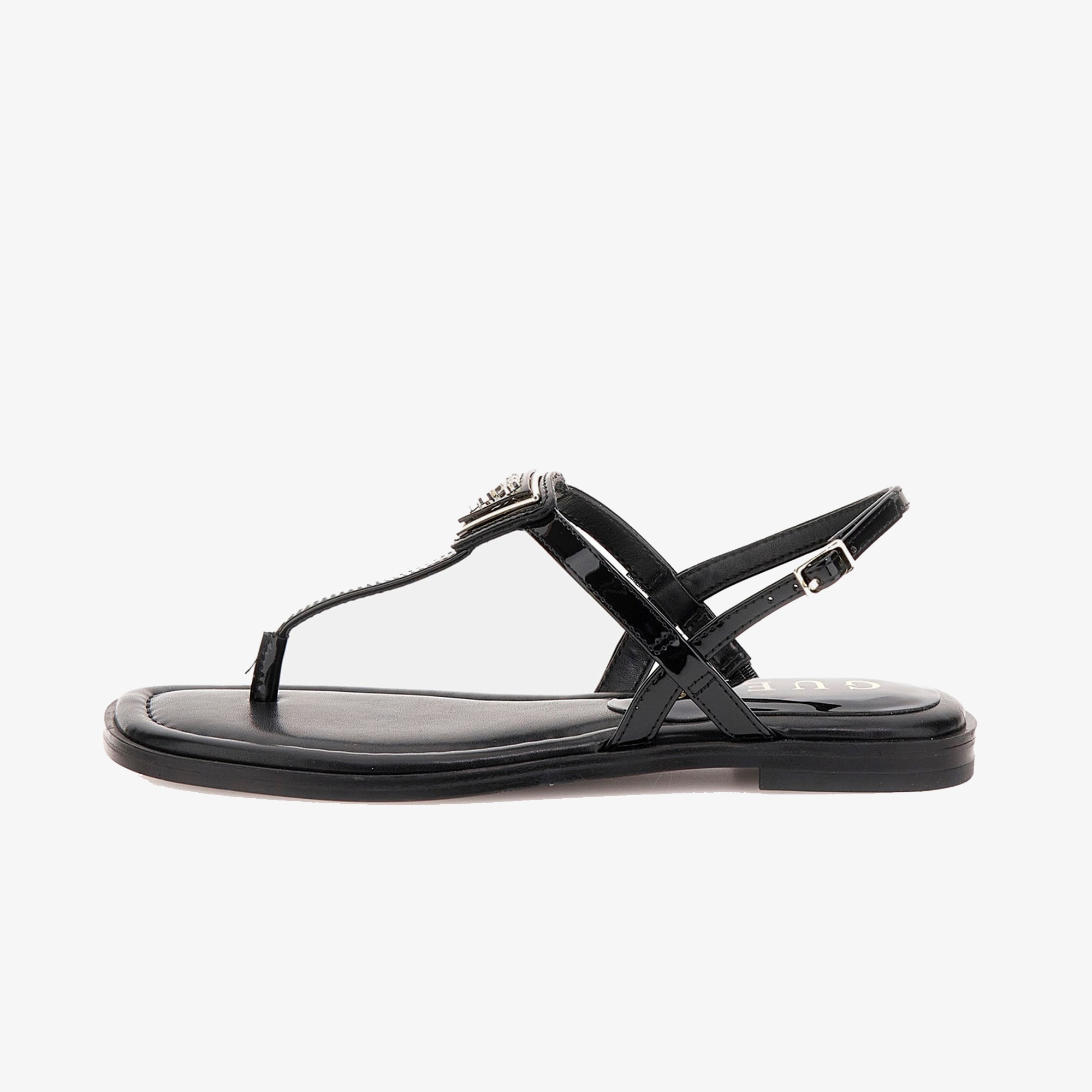 Guess Rainey 4 Patent Kadın Siyah Sandalet