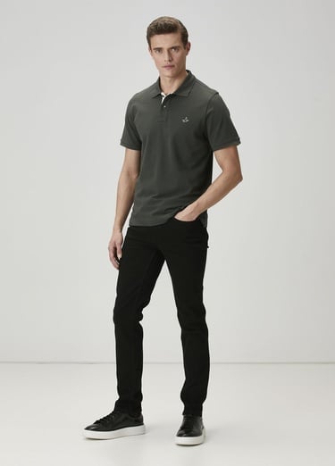  Beymen Club Erkek Comfort Fit Haki Polo Yaka T-shirt
