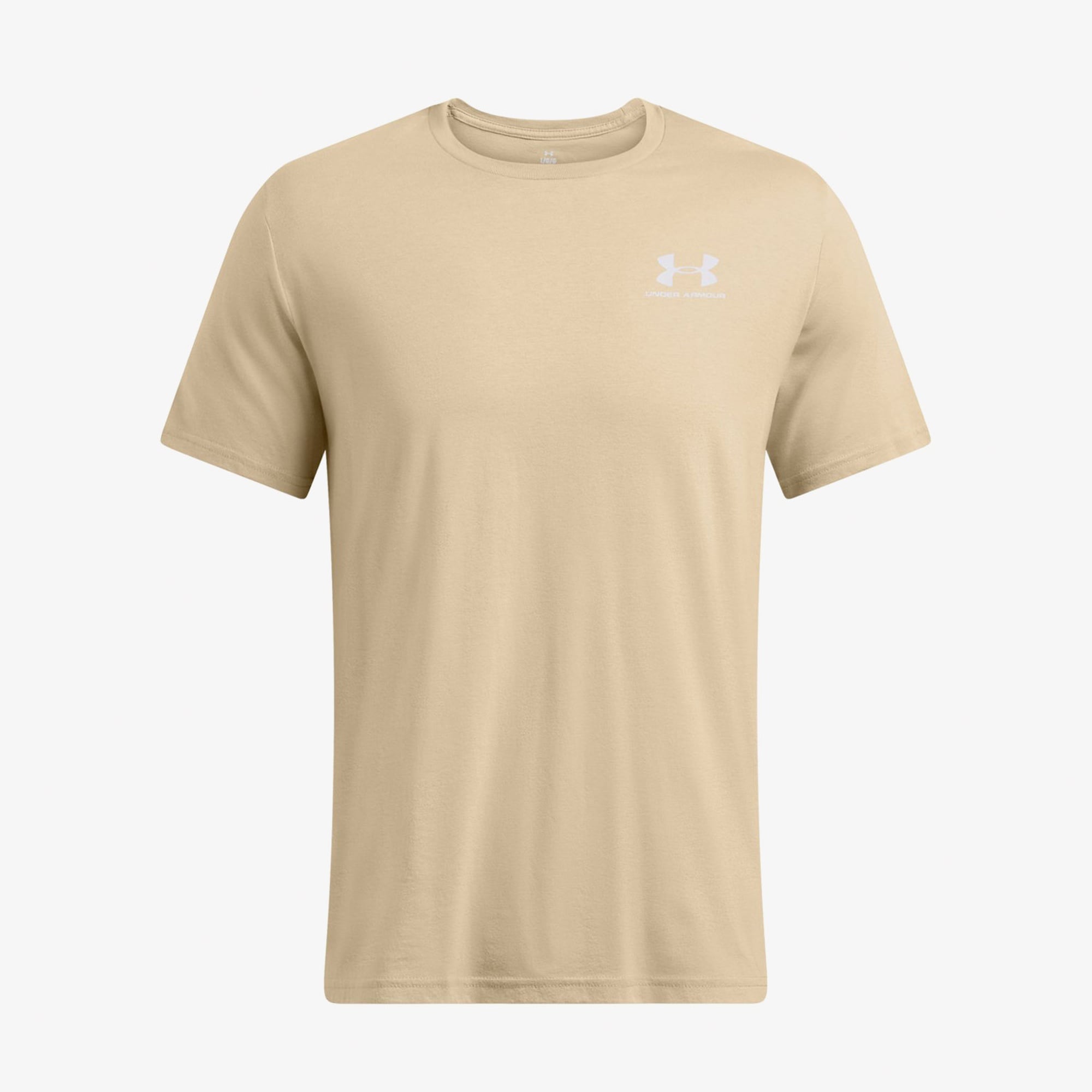 Under Armour Sportstyle Left Chest Erkek Bej Günlük T-Shirt