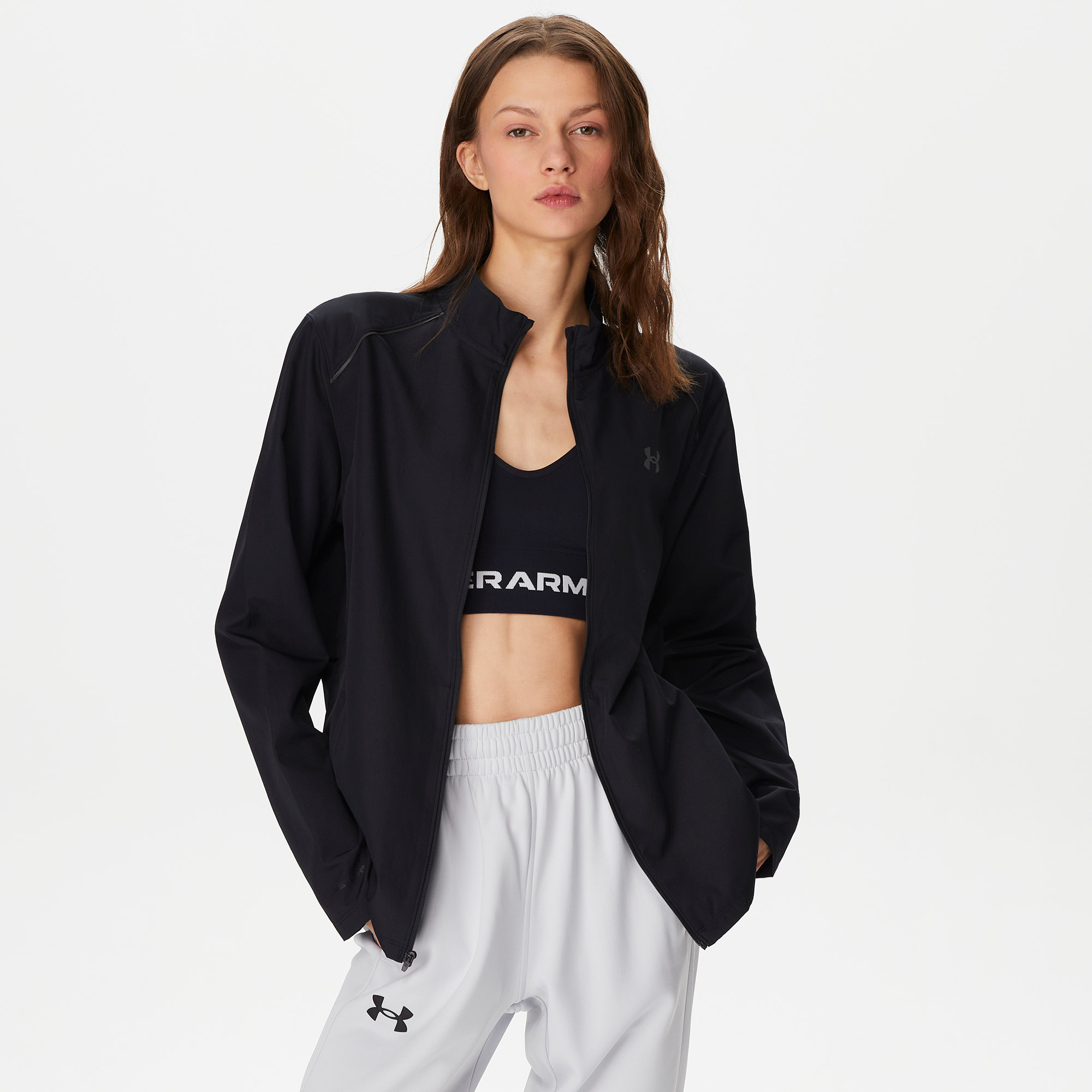  Under Armour Storm Kadın Siyah Koşu Montu