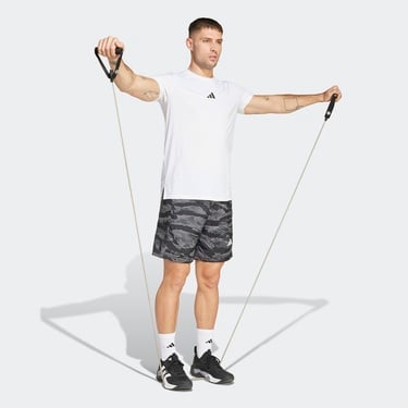  adidas Train Essentials Allover Print Camo Erkek Siyah Antrenman Şort