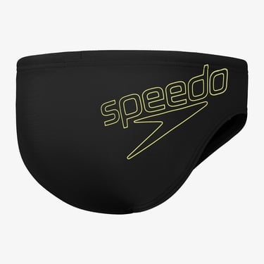  Speedo Logo 6.5 cm Çocuk Siyah Slip Mayo