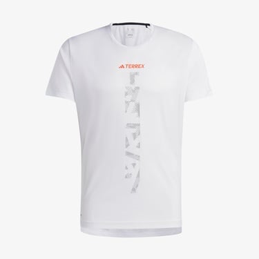 adidas Agravic Trail Erkek Beyaz Koşu T-Shirt