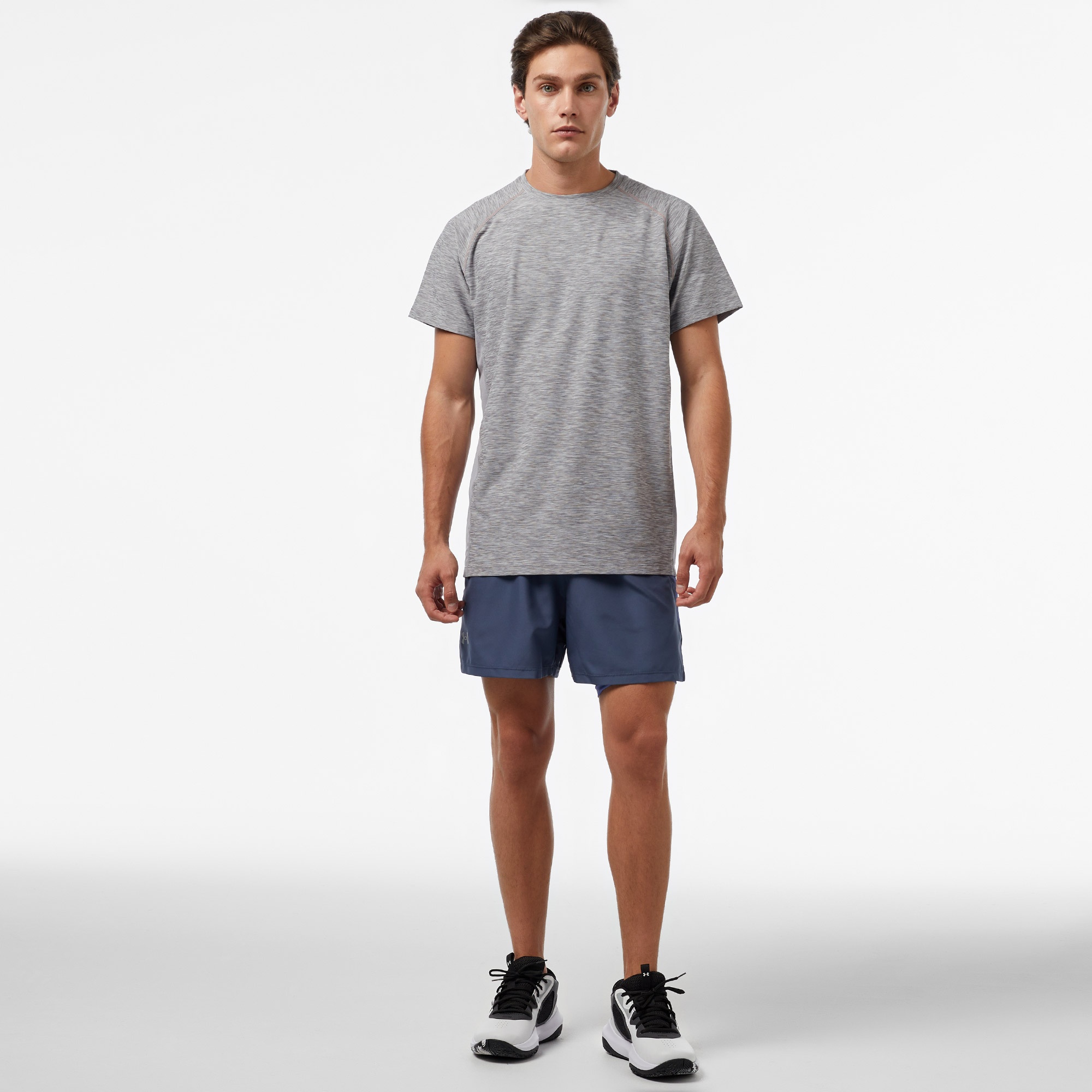 Trespass Cooper Dlx Active Erkek Gri Antrenman T-Shirt