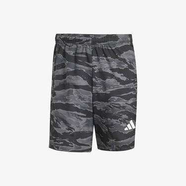  adidas Train Essentials Allover Print Camo Erkek Siyah Antrenman Şort