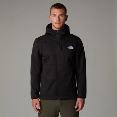  The North Face Quest Hooded Softshell Erkek Siyah Outdoor Kapüşonlu Mont